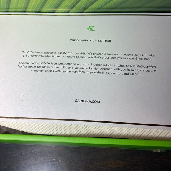 Cariuma OCA Premium Leather Sneakers Grey NWT - Picture 6 of 7